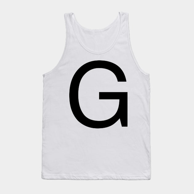 Helvetica G Tank Top by winterwinter